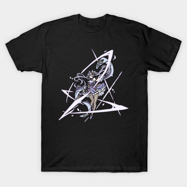 Keqing Genshin Impact T-Shirt by MaxGraphic